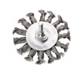 Щётка, витая стальная проволока №087 (100 мм; хвостовик 6 мм) для дрели АТАКА 22419 