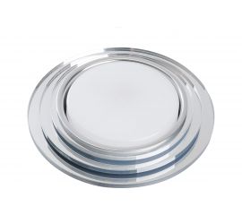 Потолочный встраиваемый светильник FERON CD5024 круг 20LEDх2835 SMD 4000K, 15W GX53, хром 40524 