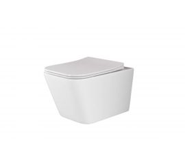 Подвесной унитаз Ceramica Nova METRIC Rimless с крепежом, с сиденьем-крышкой с микролифтом CN3007 