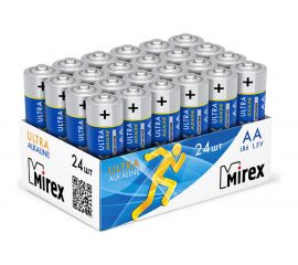 Батарея Mirex, щелочная LR6 / AA 1,5V 24 шт showbox 23702-LR6-B24 