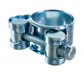 Силовой хомут Nord-Yada Д: 23-25 мм, Ш: 18 мм, Т: 0,6 мм, болт: М5х40, оцинкованная сталь 905984 
