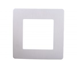 Рамка для розеток и выключателей ЭРА Серия 12 12510101 на 1 пост, Сатин, белый Б0052499 