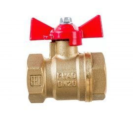 Шаровой для воды VALFEX 3/4"" ВР/ВР ручка-бабочка, латунный 11Б27фт1М VF.217.LB1.034.Bir 