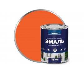Эмаль PROREMONTT ПФ-115 оранжевая, 0.9 кг Лк-00009793 