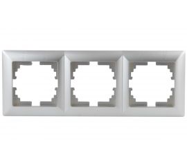 Рамка Intro 450303 на 3 поста, СУ, Solo, алюминий Б0043419 