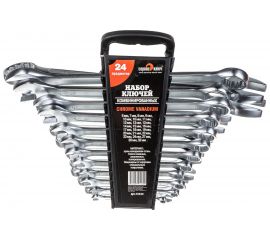 Набор ключей 24 предметов СЕРВИС КЛЮЧ 6-24, 27,30,32, холодный штамп CR-V 70040 