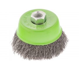 Щетка чашка (75 мм; М14; витая проволока 0.3 мм) для УШМ СИБРТЕХ 746047 