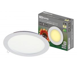 Светодиодный ультратонкий встраиваемый светильник TDM "Даунлайт" СВО белый 6 Вт 3000К SQ0329-0027 