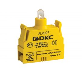 Контактный блок с клеммными зажимами под винт DKC со светодиодом на 12В ALVL12 93784 
