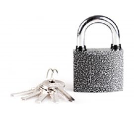 Навесной замок Аллюр HG-350C /ВС1Ч-350/ полимер 5 ключей 3373 