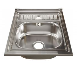 Мойка mixline 60х50х18 см, 0.8, выпуск 3 1/2, с сифоном 527975 