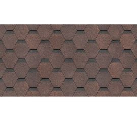 Гибкая черепица DOCKE PIE STANDARD СОТА коричневый ZRSM-1023 