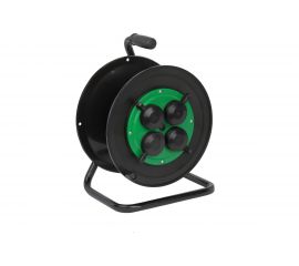 Катушка для силового удлинителя ЭРА RP-4e-IP44 пластиковая, 4 розетки, с заземлением и защитными крышками Б0055423 