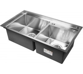 Кухонная мойка из нержавеющей стали WISENT 7843-S 78x43 см, с раздвижным коландером WS37843-S/W302644/W405A/WGER011 