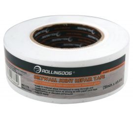 Армирующая лента для ремонта швов гипсокартона Rollingdog 48 мм x 20 м, нетканый материал 81172 