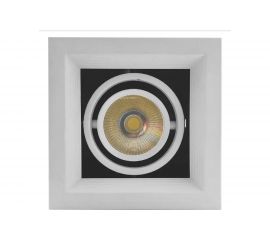 Светодиодный встраиваемый светильник Apeyron Грильято, 7Вт, 500Лм, 6500К, 120х120х140мм. 42-012 