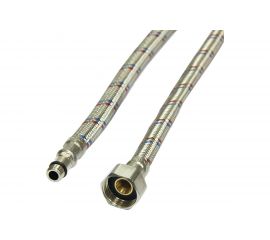 Подводка для смесителей СТМ сталь, 1/2xM10x100 см., короткий штуцер CWFSS100 