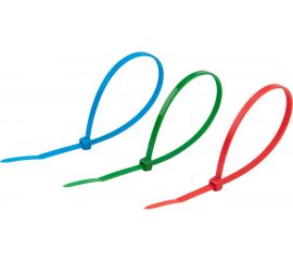 Хомут REXANT nylon 200x4.0 мм 25 шт цветные 07-0208-25 