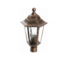 Светильник FERON НТУ-60w на трубу 60мм, Е27, IP44, черное золото 11129 