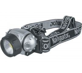 Фонарь Navigator NPT-H14-3AAA, налобный, 3 режима, 1 COB LEDx1Вт, блистер 61437 