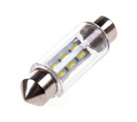 Автолампа диод SKYWAY T11 C5W 6 SMD диодов 1-контурная 39мм белая S08201173 