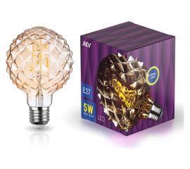 Светодиодная лампа REV VINTAGE GOLD FILAMENT колба "Кристалл" шар, G125, E27, 5W, 2200K, DECO Premium, 32449 2 