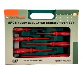 Набор диэлектрических отверток SL 0,4х2,5х85-1,2х6,5х150 и PH Jonnesway D02AP08S 