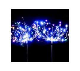 Садовый светильник стальное дерево на медной проволоке КОСМОС 90 LED на солнечной батарее KOC_SOL366 