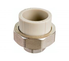 Комбинированная муфта VALFEX PP-R серая, разъем 32х3/4 дюйма ВР 10155220Г 127-1035 