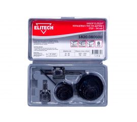 Набор пил кольцевых по дереву (8 шт; 19-64 мм) Elitech 1820.080600 