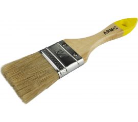 Флейцевая кисть ПКБ АРМА КФ 1,5" с деревянной ручкой, натуральная щетина А211-0038 