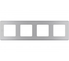 Рамка Legrand - 4 поста - INSPIRIA - алюминий 673962 