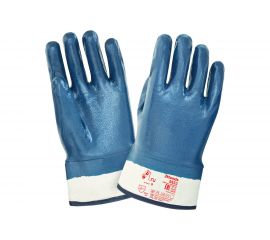 Перчатки 2Hands джерси/полное покрытие нитрилом, манжет крага 0533-10 