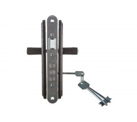 Врезной замок ЗЕНИТ Омега-ЗВ9.1-03 коричневый эконом 23115 