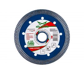 Диск алмазный TURBO SUPREME (125х22.2х1.1х10 мм) MD-STARS TSPRM12522 