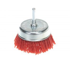 Щетка чашка нейлоновая (75х6 мм) для дрели SKRAB 35324 