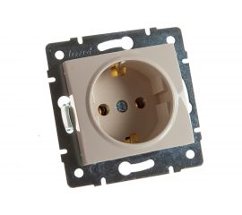 Розетка LEZARD KARINA с/ з ПБТ крем 707-0388-122В 