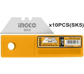 Лезвия (10 шт; 61х19 мм) для универсального ножа INGCO HUKB611 