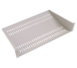 Консольная полка ЦМО МС, 2U, 483х400х89 мм, для шкафов и стоек, цвет серый МС-40 