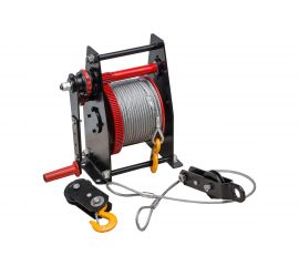 Ручная барабанная лебедка ЦМК ЛР-1,5 трос 8ммх60м L0005 