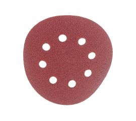 Круг абразивный на ворсовой подложке под липучку, перфорированный (5 шт; 125 мм; 8 отв; P 60) СИБРТЕХ 738037 