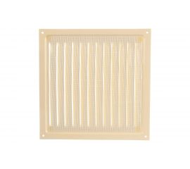 Решетка вентиляционная стальная с сеткой (200x200 мм; слоновая кость) ERA 2020МЭ 89-051 