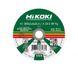 Круг отрезной (300x3x25.4 мм; A24S; тип 41) Hikoki RUH30030 