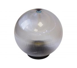 Садово-парковый светильник ЭРА НТУ, 0260202, шар, прозрачный, призма, D200, Б0048052 