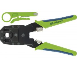 Клещи для обжима телефонных и компьютерных клемм СИБРТЕХ 4P, 6P, 8P 17733 