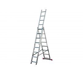 Трехсекционная алюминиевая лестница 3х8 Krause Corda 010384 