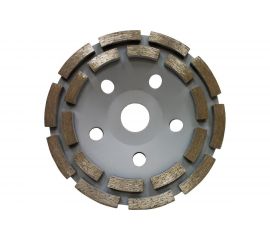 Диск алмазный шлифовальный чашечный сегментированный двухрядный сухая/влажная шлифовка БА-125Ч СПЕЦ 0950002 