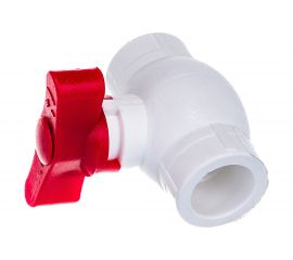 Кран шаровой RTP бабочка КРАСНЫЙ D20 мм 14976 