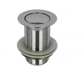 Выпуск донный клапан для умывальника MPF 1.1/4" клик-клак без перелива 37 мм ИС.110504 