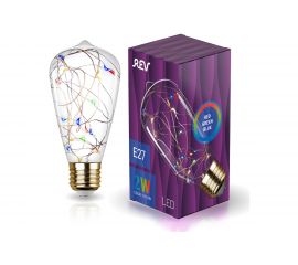 Светодиодная лампа REV VINTAGE RGB Starry ST64, E27, DECO Premium 32447 8 